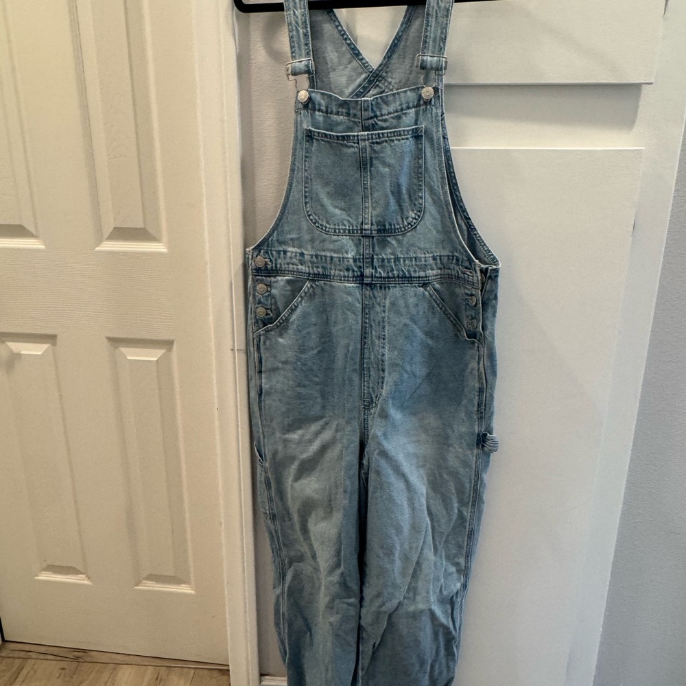 Madewell Light Blue Denim Overalls